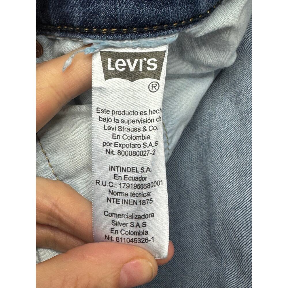 Levi's 501 Men's Straight Leg Button‎ Fly Blue  Jeans - Size 38x32 (38x27)* - Picture 5 of 5